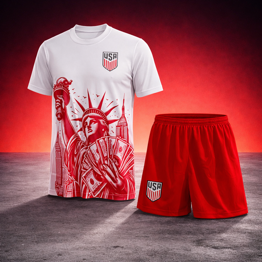 Ensemble USA – T-shirt & Short Adultes