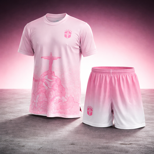 Ensemble Brésil Rose - T-shirt & Short Adultes
