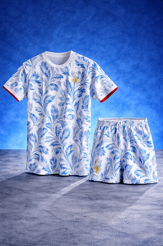 Ensemble France Plumes - T-shirt & Short Adultes