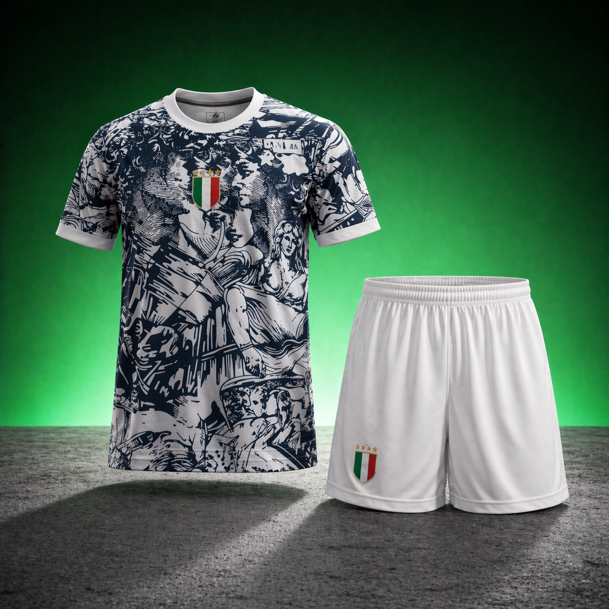 Ensemble Italie - T-shirt & Short Adultes