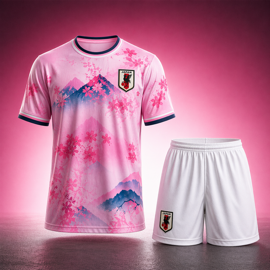 Ensemble Japon Rose - T-shirt & Short Adultes